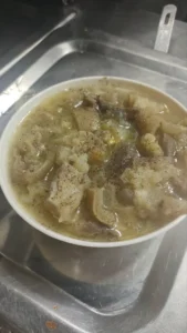 شوربة كوارع مسمط بعرور